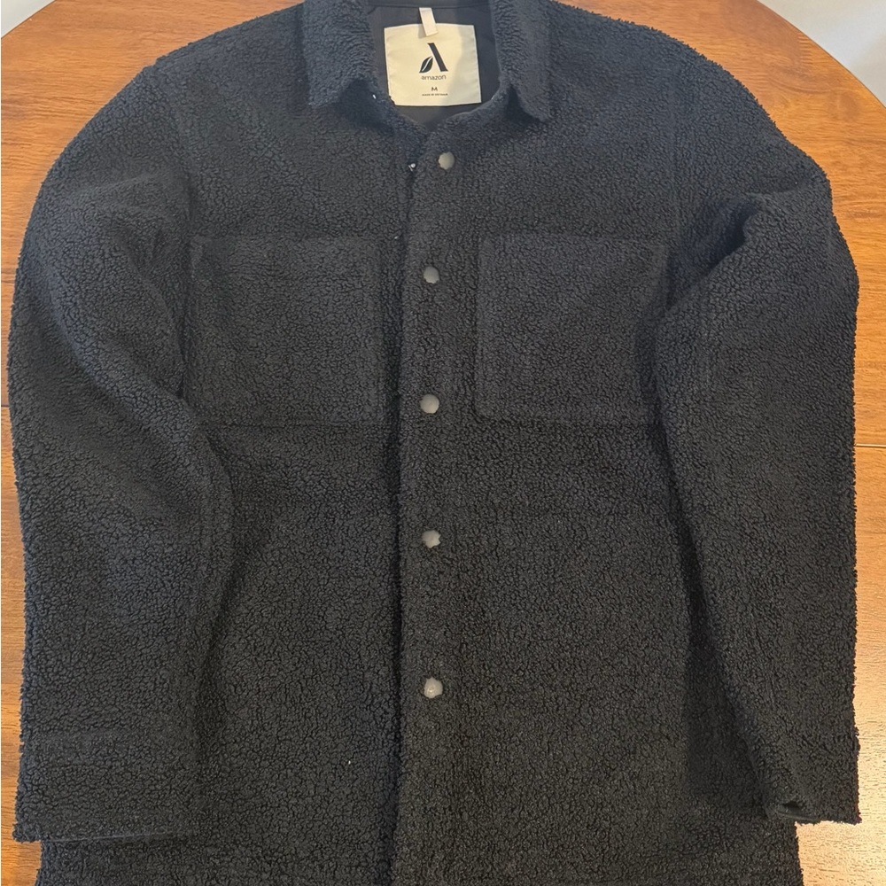 Amazon Men's Black Fleece Jacket